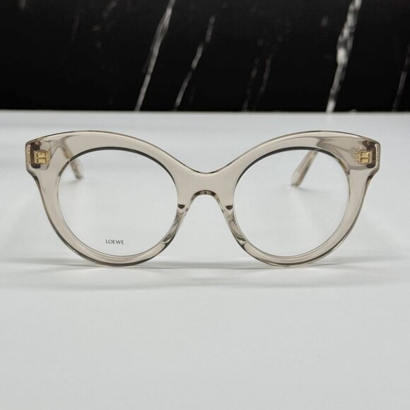 NEW LOEWE LW50074I 057 EYEGLASSES WOMEN BROWN ROUND EYEWEAR main image 5